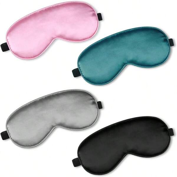 1pack Silk Sleep Mask Smooth Soft Eye Mask Eye Mask With Adjustable