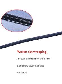 Pancoat Sata To 4pin Computer Fan Adapter Cable, Pwm Hub Splitter, Braided Power Extension Cable For Pc Fans, 1 Male To Female 2 3 4 5 - Black - View 6