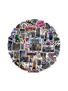 50PCS Rap Greeting Homies Fun Brother Friend Cartoon Sticker DIY Phone Laptop Luggage Skateboard Graffiti Decals Fun - Multicolor - View 1