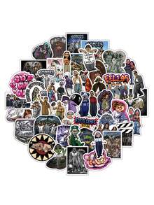 50PCS Rap Greeting Homies Fun Brother Friend Cartoon Sticker DIY Phone Laptop Luggage Skateboard Graffiti Decals Fun - Multicolor - View 4