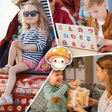 50張夢幻的蘑菇貼紙,幻象卡通可愛動物蘑菇貼紙,塗鴉貼紙,吉他行李貼紙 - 彩色 - 查看 3