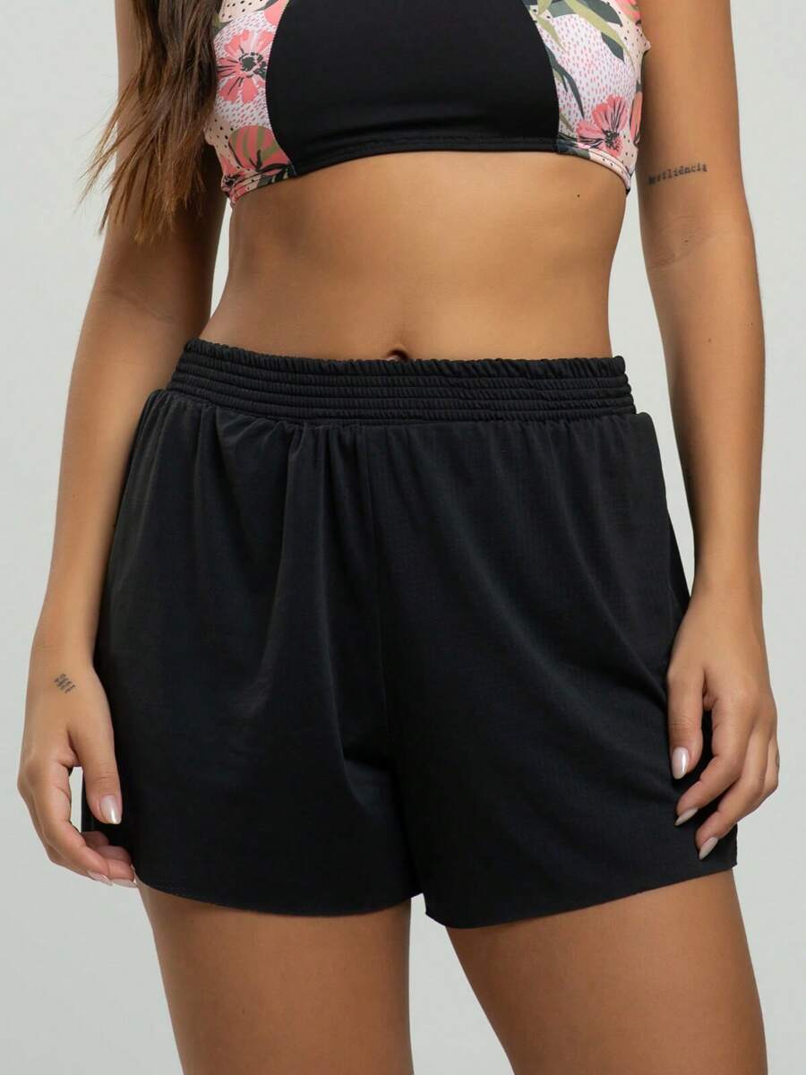 Women Shorts - 黑色 - 查看 1
