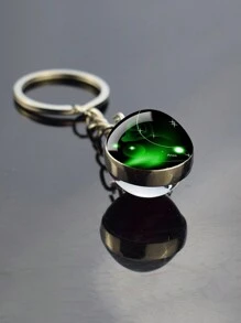 1入雙面玻璃球鑰匙扣,星座圖案,生日珠寶配飾 - 雙子座 - 查看 20