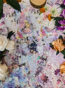 30pcs Romantic Artistic Vintage Style Scrapbooking Paper - Multicolor - View 4