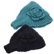 女性和女孩用的粗針編織頭帶,冬季編織耳暖保暖頭套 - 彩色 - 查看 8