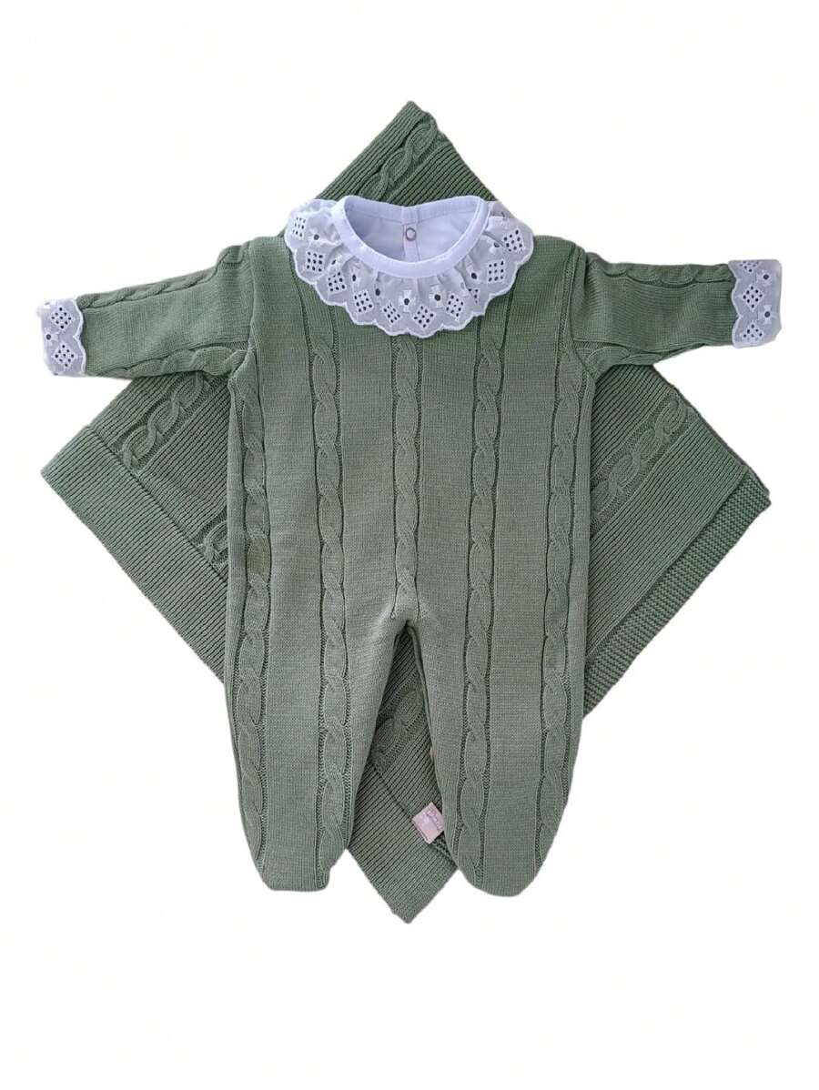 Baby Girls Sets - 橄欖綠 - 查看 1
