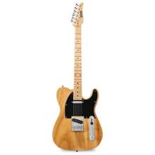 LyxPro 39" Telecaster Solid Body Guitar Electric Guitar TL Series, Full-Size Paulownia Wood Body, 3-Ply Pickguard, C-Shape Neck, Ashtray Bridge, Quality Gear Tuners, 3-Way Switch & Volume/Tone Controls, 2 Picks Included - 自然的 - 查看 1