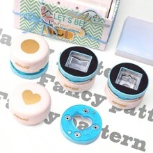 Heart-Shaped Magnetic Embosser Hand Embosser Any Positioning Visual Embosser Cutting Board Embosser - Blue - View 2