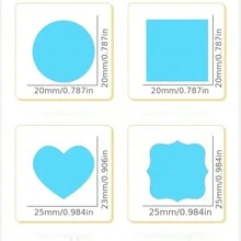 Heart-Shaped Magnetic Embosser Hand Embosser Any Positioning Visual Embosser Cutting Board Embosser - Blue - View 8