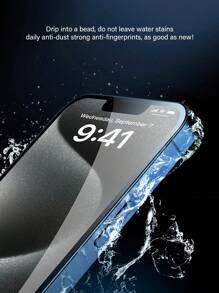 3pcs/Pack 0.1mm Scratch-Resistant Tempered Glass Screen Protector Frame Compatible With Apple IPhone 16/16Pro/16Plus/16Promax, IPhone 15 /15 Plus /15 Pro /15 Pro Max, IPhone 14 /14 Plus /14 Pro /14 Pro Max, IPhone 13/13 Pro/13 Pro Max, IPhone 12/12 Pro/12 Pro Max