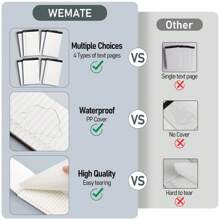 10 Pcs Mini Pocket Notepad Holder Set,Metal Pen, And 8 Pcs 3 X 5 Inch Memo Book Refills- Perfect For Business, Conference, Meeting, Office, Daily Records, And Notes - 綠色 - 查看 4