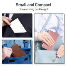 10 Pcs Mini Pocket Notepad Holder Set,Metal Pen, And 8 Pcs 3 X 5 Inch Memo Book Refills- Perfect For Business, Conference, Meeting, Office, Daily Records, And Notes - 綠色 - 查看 7