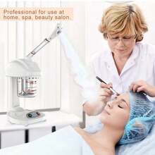 Vaporizador Facial Nano iónico con Vapor Caliente y Vapor iónico con Funciones de Vapor de ozono y rotación de 360 °, Máquina portátil para el cuidado de la piel con vapor en el hogar Spa Salon - Multicolor - Ver 2