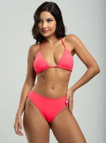 Vicbela Women Bikini Sets - Hot Pink - View 1