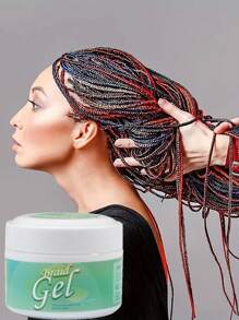 1pc 250g/8.8oz Hair Braid Gel, Long-Lasting Styling Wax For Natural Look Braid Style Curl Defining, Ehancing, Molding And Shaping Smoothing & Slick Matt Texture For Hair, Styling Waxes For Fly Away & Edge Frizz Hair - 250ml - View 5
