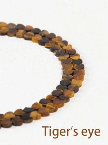 20 件/套 6*2 毫米天然石珠，多种颜色扁平心形水晶、玛瑙、虎眼散珠，适用于 DIY 珠宝制作、项链、耳环、手链 - 珠 - 查看 8
