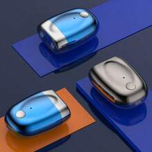 New Arrival Double-Headed Magnetic Suction Mini Portable Electric Shaver For Men, Rechargeable And Cordless - Blue - View 3