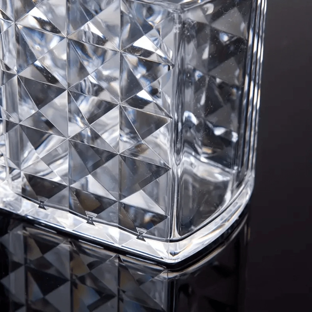 SHEIN X Milania 1pc 3-Compartment Makeup Brush Storage Box - Clear - View 2