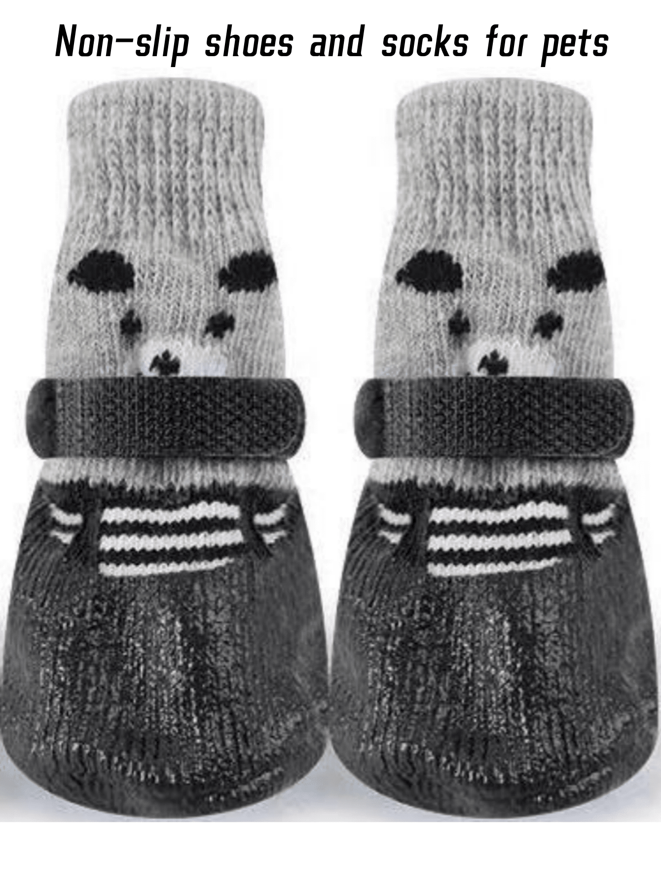 1 Pair AntiSlip & Waterproof Dog Shoes For Bichon Frise, Pomeranian