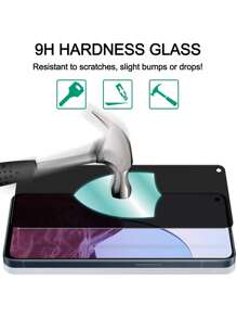 2 件适用于 Oppo 和 OnePlus 的隐私屏幕保护膜，防窥视防静电防碎防指纹防油防爆五合一保护，38° 防偷窥全屏覆盖，无边框钢化玻璃膜适用于 Oppo；超薄边框零阻挡高铝玻璃膜，高透明度防眩光无气泡超清晰光滑触摸感应手机配件适用于 OnePlus；1：1 精密贴合易于安装的外壳和薄膜友好升级保护膜适用于 OnePlus 和 Oppo，专业防碎硬包装 - 深灰色 - 查看 3
