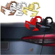 Silver 3d Metal Car Stickers, Abbas Scorpion Design, For Car Hood, Car Body, Car Tail Decoration