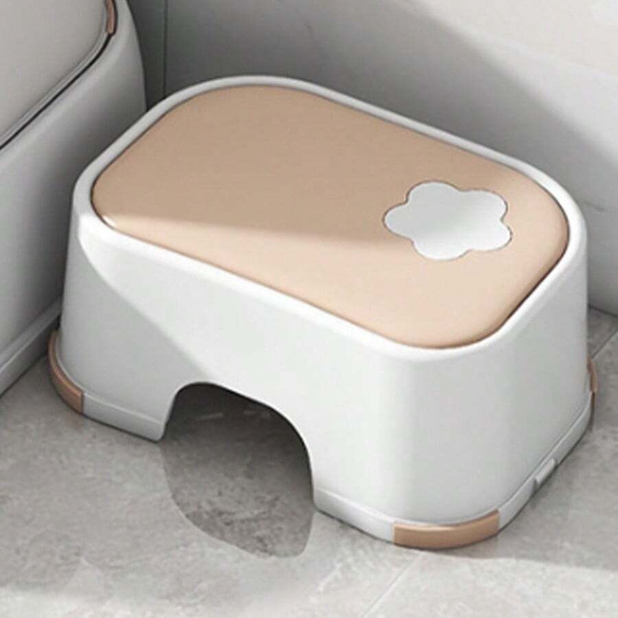 Taburete Para Niños Para Lavarse Las Manos Y Cepillarse Los Dientes, Taburete De Plástico Antideslizante Para Guardería, 1 Ud. - Rosa - Ver 1