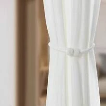 SHOULI 2 件裝磁性珍珠球窗簾繫帶,用於固定窗簾,簡約優雅的家居裝飾 - 粉色 - 查看 5