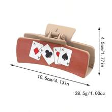 1pc Women's Western Cowboy Style Vintage Hair Clip With Leather Cow Print And Hair Claw, Suitable For Daily, Home, Commute, Accessories, Outdoor, Leisure Hair Accessory, Women's Gift - Geometric Patterns - View 7