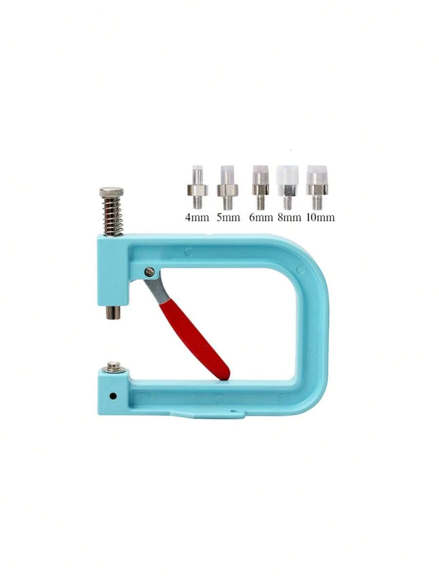 珍珠鑲嵌機工具​​,精準沖壓5模,堅固,耐用,實用,手動串珠機,diy珍珠鑲嵌機（藍色） - 藍色 - 查看 1