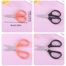 便攜式方便迷你不銹鋼手工剪刀用於辦公室、日常使用、藝術、美術、家用剪紙剪紙和剪線 - 粉色 - 查看 3