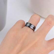 20 cái/gói Cổ điển Thép không gỉ Sọc Hình trái tim Nhẫn Với Viết chữ , Thích hợp Cho nam giới Như Hằng ngày Đồ trang sức Qủa tặng Hoặc Phụ kiện - Nhẫn hỗn hợp giá rẻ - Xem 11