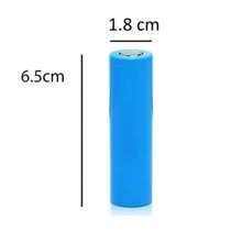 3pz De Batería Recargable 18650 Litio Ventilador Lampara Bocina - Azul - Ver 4