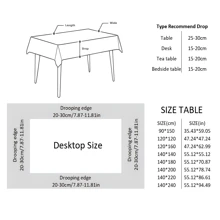 1pc Embroidered Colorful Pvc Rectangle Tablecloth Waterproof, Oil Proof, Stain Resistant Table Cover For Dining, Kitchen, Picnic, Party, Festival Decoration - Streamer-azure - View 8