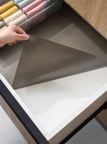 1PC Drawer Mat, Cabinet Kitchen Mat, Multi-Function Anti-Dust Anti-Slip Mat, Refrigerator Mat - Black - View 2