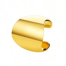 1 件時尚男女通用夾式耳環,無耳洞首飾禮物 - 金色 - 查看 6