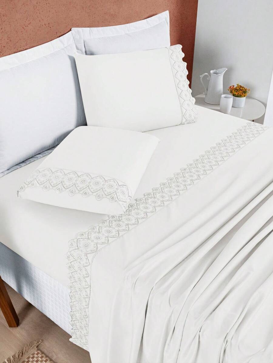 Sheet Sets With Pillowcases - 白色 - 查看 1