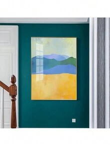 3入組北歐風格抽象多彩風景印花畫,現代極簡設計,無框牆上藝術品,適用於臥室、客廳、辦公室、咖啡廳等場所裝飾 - 杏色 - 查看 4