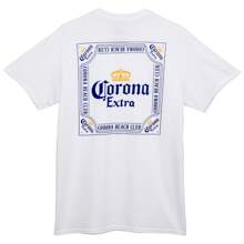 Corona Extra Beach Club Front And Back Print T-Shirt - Beige - View 5