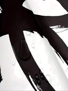 1pc Modern Artistic String Shower Curtain Waterproof Fabric Bathroom Divider Anti-Mold Wet & Dry Separation Shower Screen Home Bathroom Decor Fall Decor Bathroom Accessories Back To School