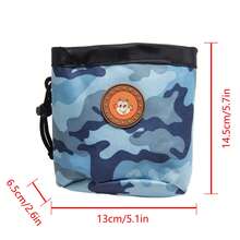 1入組寵物零食袋,配有垃圾袋的戶外腰包,適用於貓狗訓練,藍色 - 藍色 - 查看 7