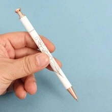 1支玫瑰金啞光金屬xier原子筆,附玫瑰金配件,優雅風格適合女性送禮 - 圓點 - 查看 7