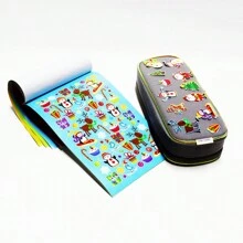 1本6410張精選聖誕節貼紙,聖誕節主題的培育拼圖diy自黏塗鴉貼紙禮物 - 彩色 - 查看 7