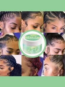 1pc 250g/8.8oz Hair Braid Gel, Long-Lasting Styling Wax For Natural Look Braid Style Curl Defining, Ehancing, Molding And Shaping Smoothing & Slick Matt Texture For Hair, Styling Waxes For Fly Away & Edge Frizz Hair - 250ml - View 6