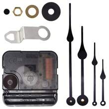 Include Hands Quartz DIY 12888 Wall Clock Movement Mechanism Battery Operated DIY Repair Parts Replacement - Black - View 1