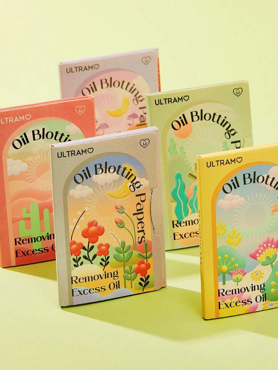 OIL BLOTTING PAPERS 60X90mm 100PCS ULTRAMO - Verde - Ver 1