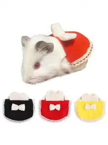 1件倉鼠衣服,可愛的系帶裝飾迷你松鼠寵物服裝 - 彩色 - 查看 1