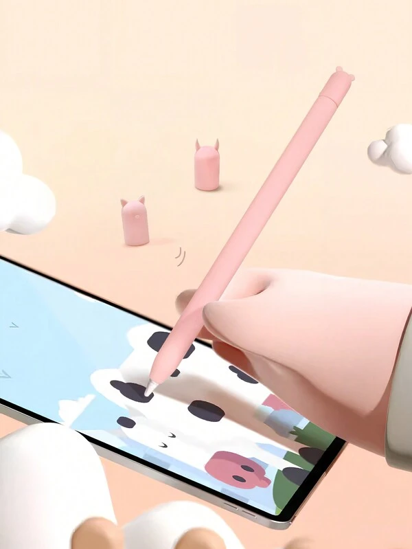 Cartoon Cute Triple Pen Sleeve For 1st Generation Apple Pencil, Touch