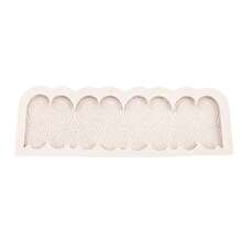 New Lace Pattern Cake Decoration Manufacturer Wholesale Liquid Silicone Cake Mold Fondant Baking Tools - Light Grey - View 4