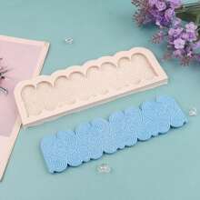 New Lace Pattern Cake Decoration Manufacturer Wholesale Liquid Silicone Cake Mold Fondant Baking Tools - Light Grey - View 1