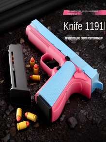 Soft Bullet Gun Toy Model, Colt/Usp Automatic Ejection/1911/Desert Eagle/Model, Interlocked Chamber - Royal Blue - View 5